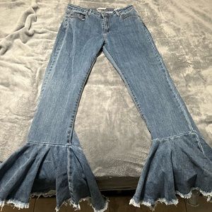 Wide leg jeans